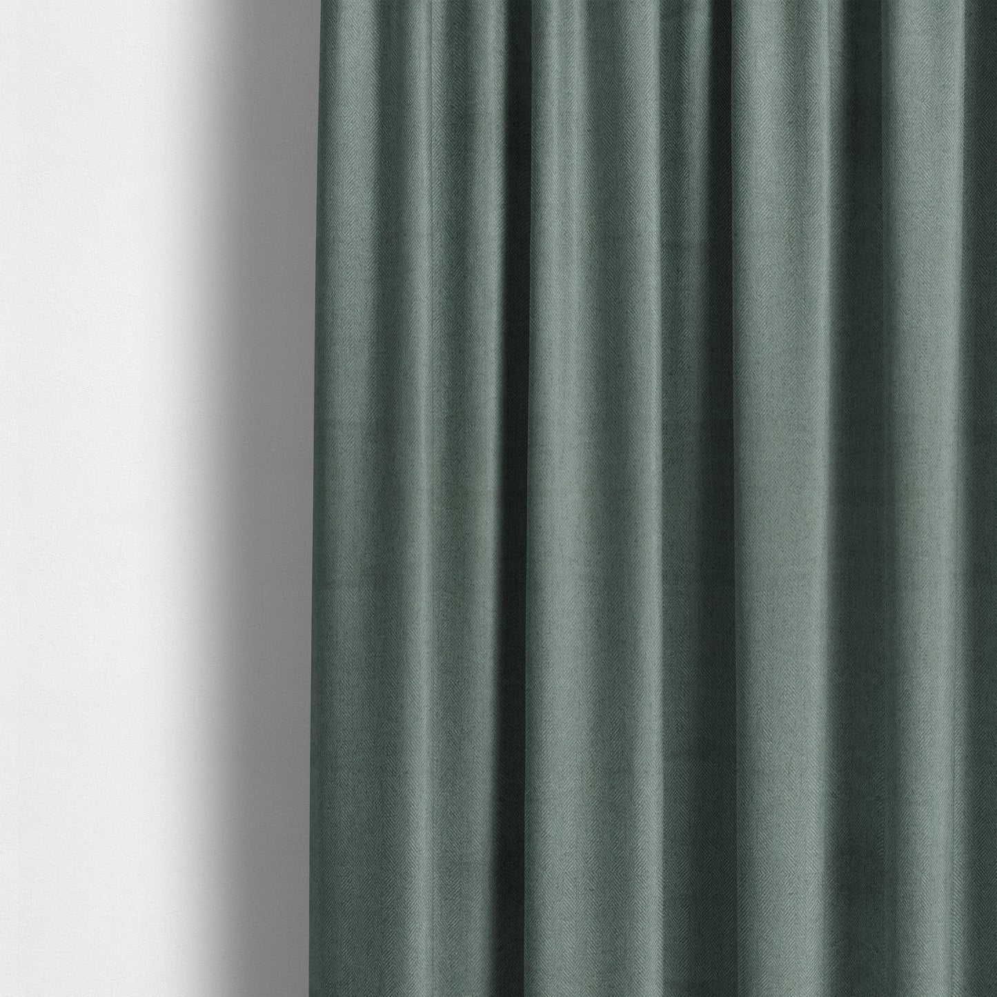 Aldwych Herringbone Soft Wool Textured Chenille Material Silver Grey Furnishing Fabric - Made To Measure Curtains