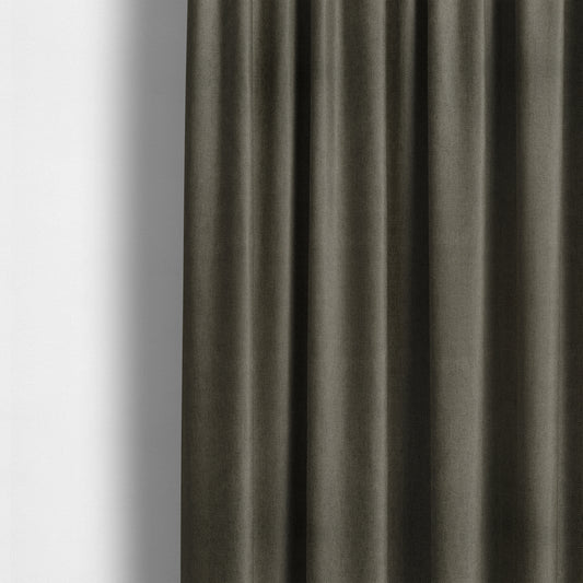 Aldwych Herringbone Soft Wool Textured Chenille Material Grey Furnishing Fabric - Made To Measure Curtains