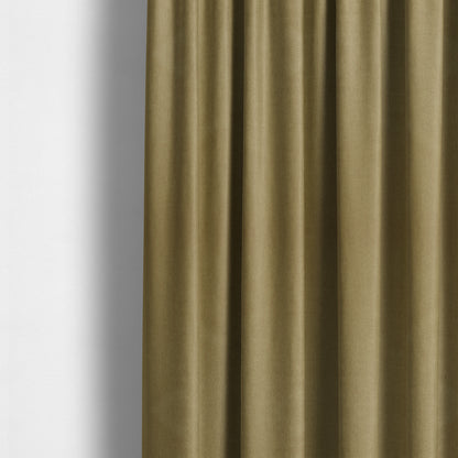 Aldwych Herringbone Soft Wool Textured Chenille Material Golden Brown Furnishing Fabric - Made To Measure Curtains