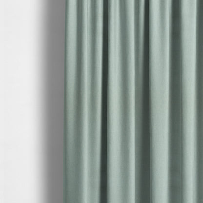 Aldwych Herringbone Soft Wool Textured Chenille Material Sky Blue Furnishing Fabric - Made To Measure Curtains