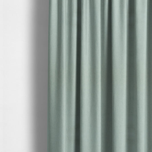 Aldwych Herringbone Soft Wool Textured Chenille Material Sky Blue Furnishing Fabric - Made To Measure Curtains