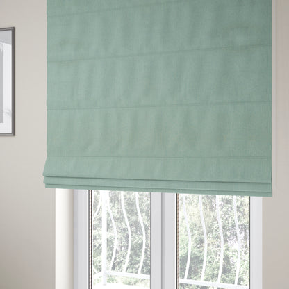 Aldwych Herringbone Soft Wool Textured Chenille Material Sky Blue Furnishing Fabric - Roman Blinds