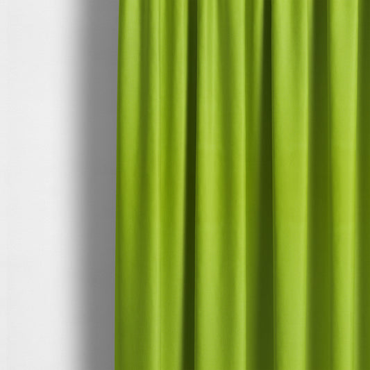 Aldwych Herringbone Soft Wool Textured Chenille Material Lime Green Furnishing Fabric - Made To Measure Curtains