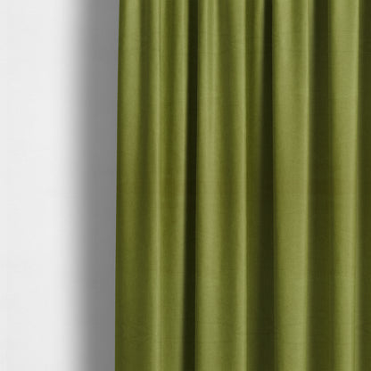 Aldwych Herringbone Soft Wool Textured Chenille Material Green Grass Furnishing Fabric - Made To Measure Curtains