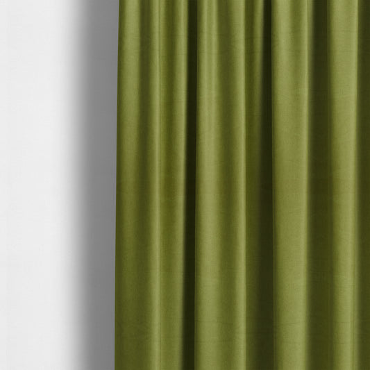 Aldwych Herringbone Soft Wool Textured Chenille Material Green Grass Furnishing Fabric - Made To Measure Curtains