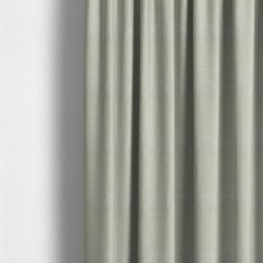 Alvaro Velveteen Embossed Damask Pattern Upholstery Curtains Fabric In Beige Velvet Colour - Made To Measure Curtains