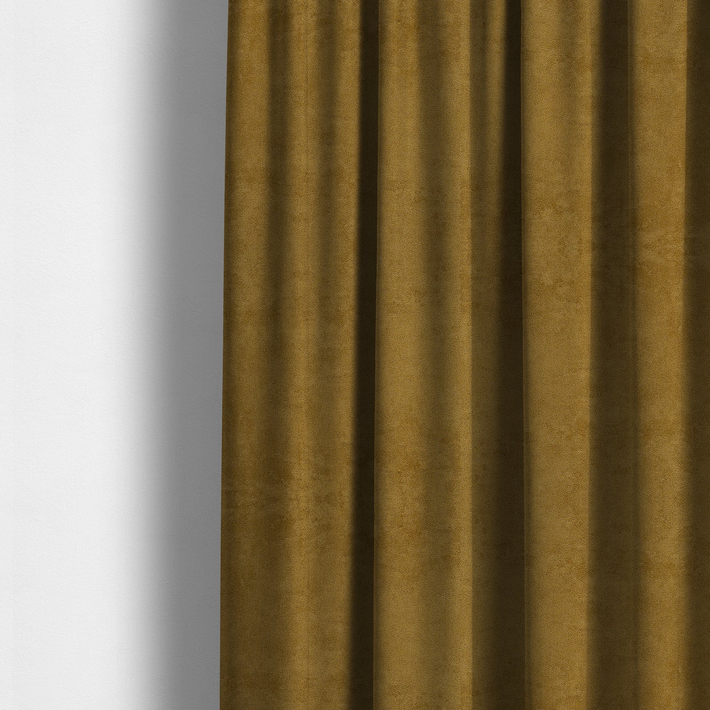 Ammara Soft Crushed Chenille Upholstery Fabric Gold Beige Colour - Made To Measure Curtains