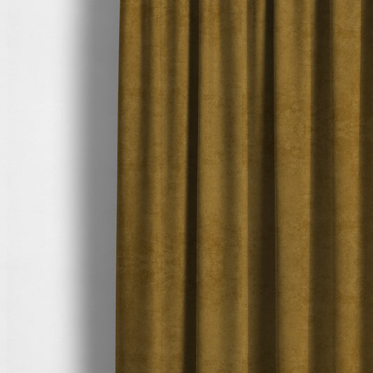 Ammara Soft Crushed Chenille Upholstery Fabric Gold Beige Colour - Made To Measure Curtains