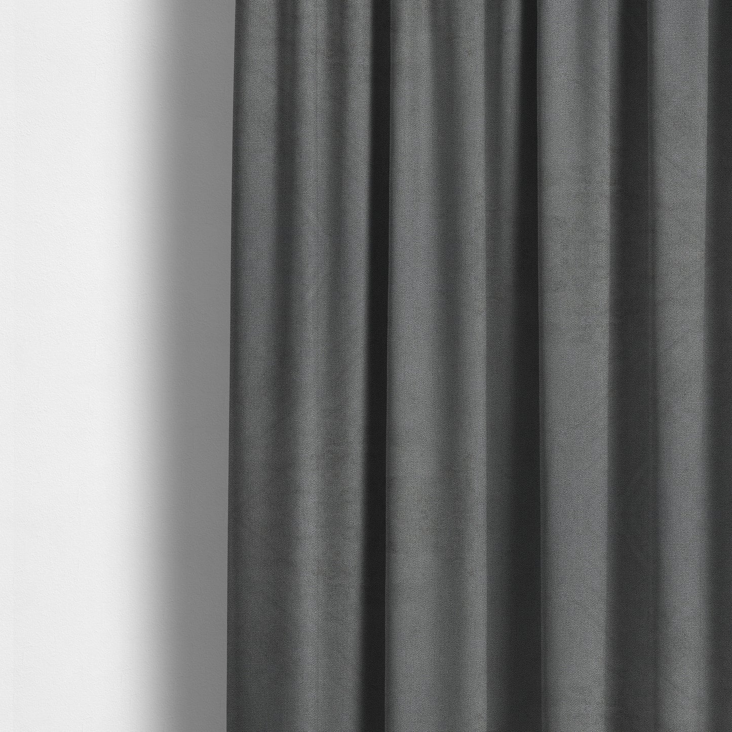 Ammara Soft Crushed Chenille Upholstery Fabric Silver Grey Colour - Made To Measure Curtains