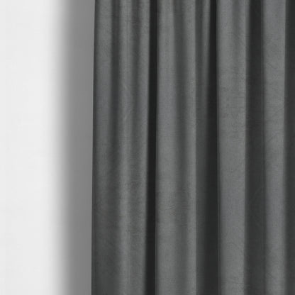 Ammara Soft Crushed Chenille Upholstery Fabric Silver Grey Colour - Made To Measure Curtains