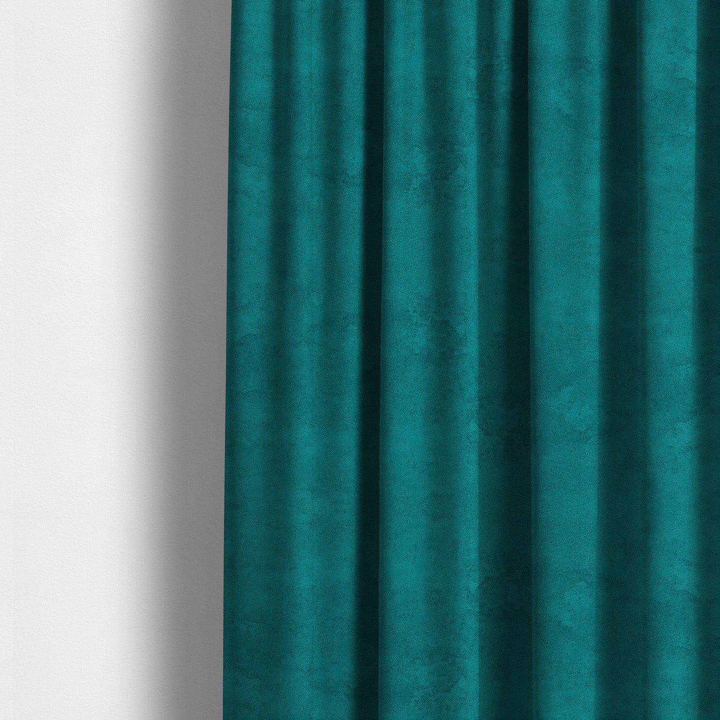 Ammara Soft Crushed Chenille Upholstery Fabric Teal Blue Colour - Made To Measure Curtains