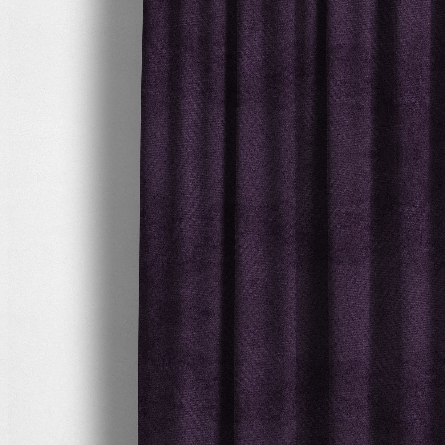 Ammara Soft Crushed Chenille Upholstery Fabric Plum Purple Colour - Made To Measure Curtains