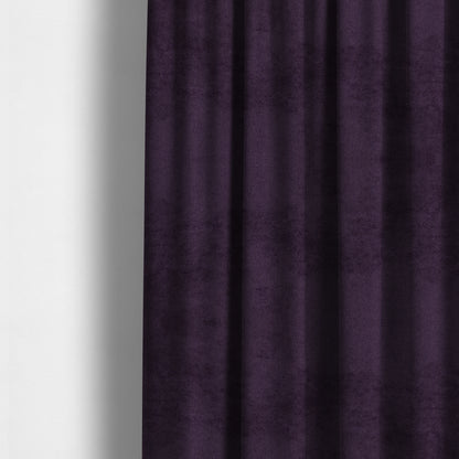 Ammara Soft Crushed Chenille Upholstery Fabric Plum Purple Colour - Made To Measure Curtains