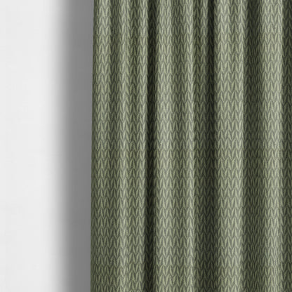 Arlington Geometric Pattern Printed On Linen Effect Chenille Material Grey Coloured Furnishing Fabrics - Made To Measure Curtains