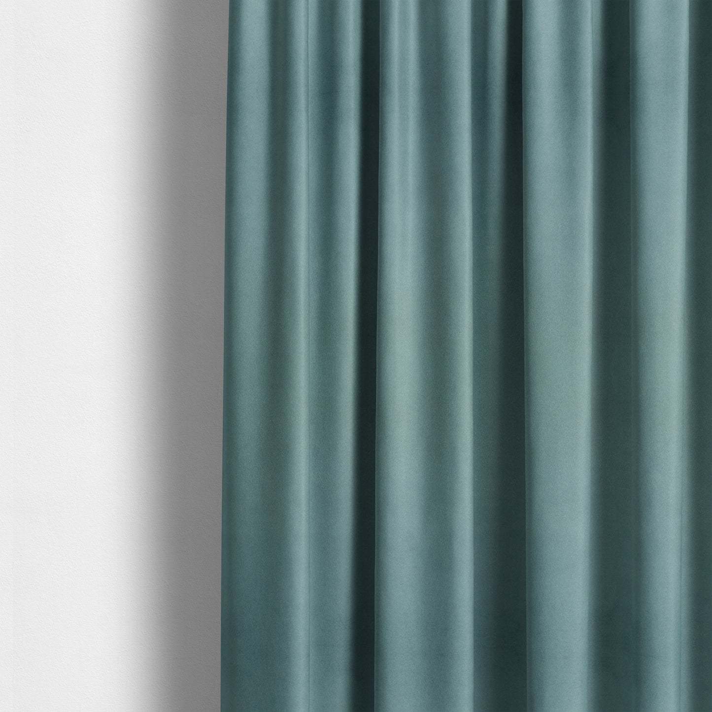 Austin Low Velour Chenille Velvet Soft Upholstery Fabric Blue Colour - Made To Measure Curtains