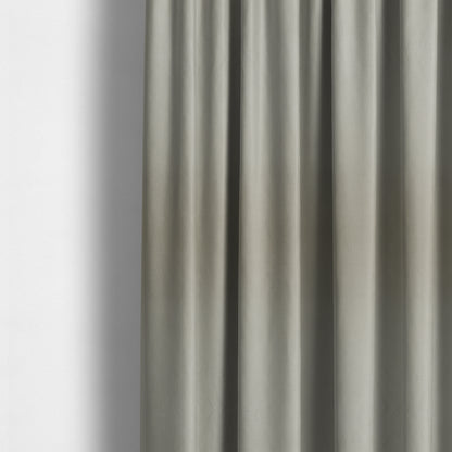 Austin Low Velour Chenille Velvet Soft Upholstery Fabric Silver Colour - Made To Measure Curtains