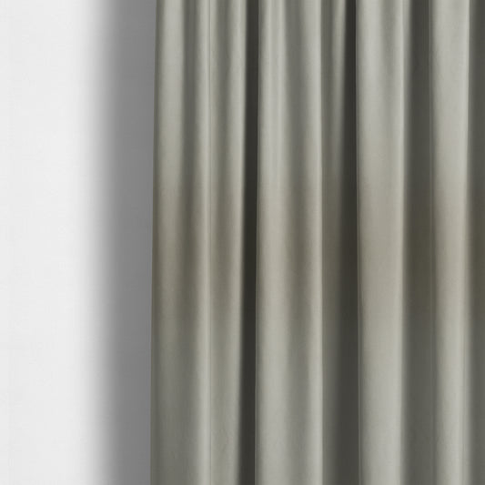 Austin Low Velour Chenille Velvet Soft Upholstery Fabric Silver Colour - Made To Measure Curtains