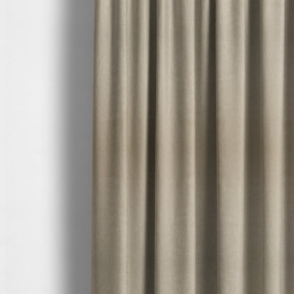 Baffin Plain Durable Soft Tweedy Effect Chenille Upholstery Fabric Beige Colour - Made To Measure Curtains