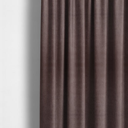 Baffin Plain Durable Soft Tweedy Effect Chenille Upholstery Fabric Purple Wine Colour - Made To Measure Curtains