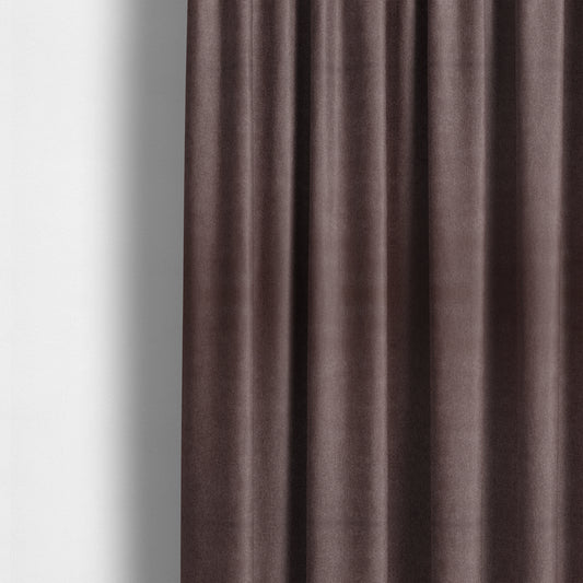 Baffin Plain Durable Soft Tweedy Effect Chenille Upholstery Fabric Purple Wine Colour - Made To Measure Curtains