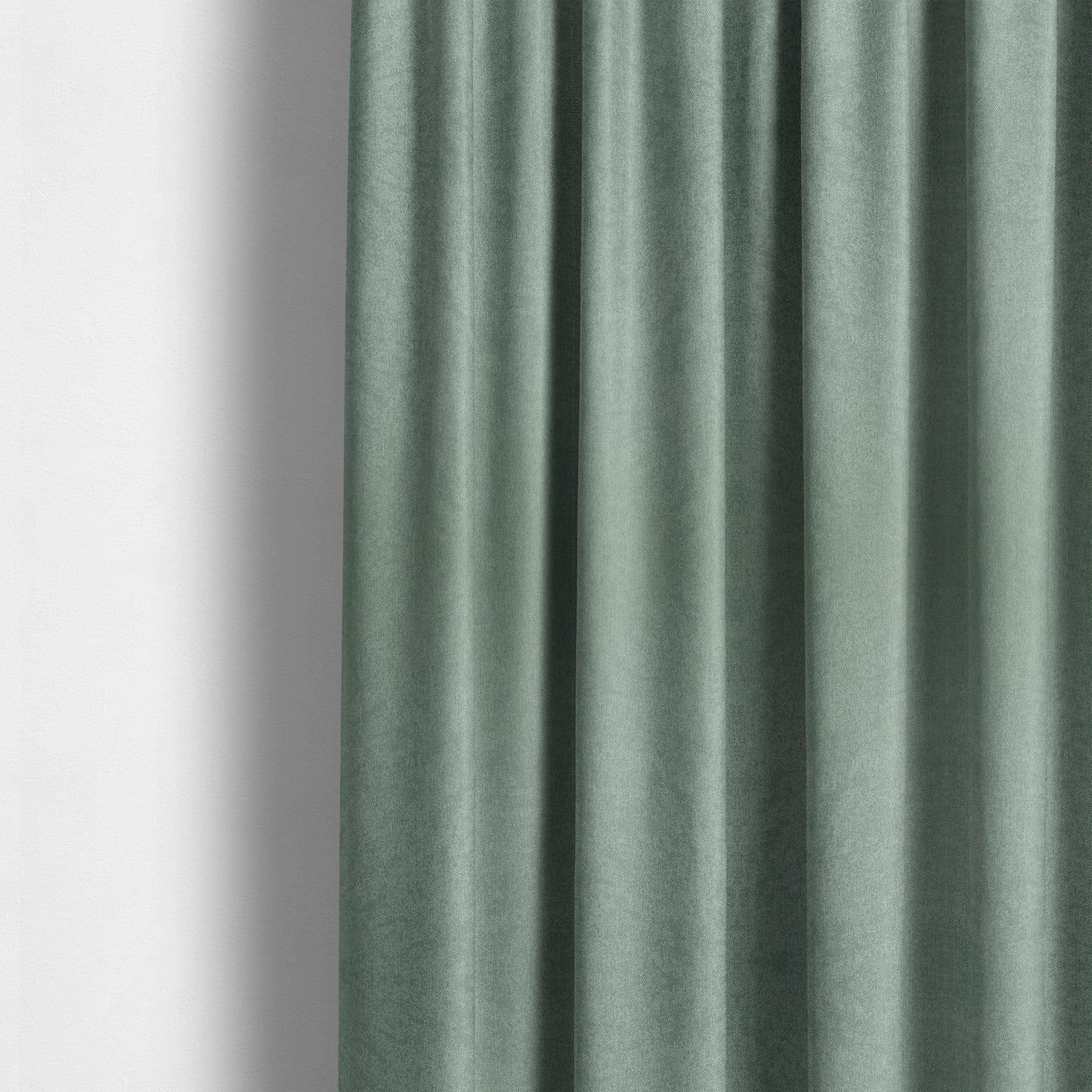 Baffin Plain Durable Soft Tweedy Effect Chenille Upholstery Fabric Aqua Jade Colour - Made To Measure Curtains