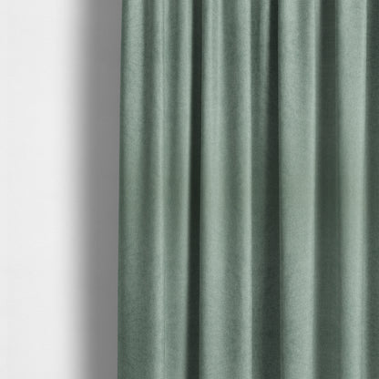 Baffin Plain Durable Soft Tweedy Effect Chenille Upholstery Fabric Aqua Jade Colour - Made To Measure Curtains