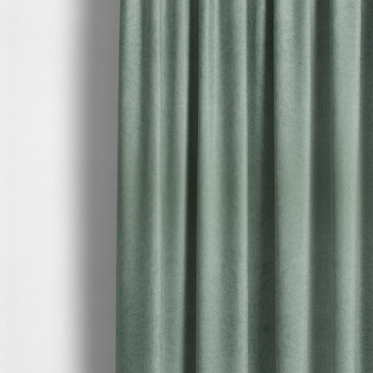 Baffin Plain Durable Soft Tweedy Effect Chenille Upholstery Fabric Aqua Jade Colour - Made To Measure Curtains