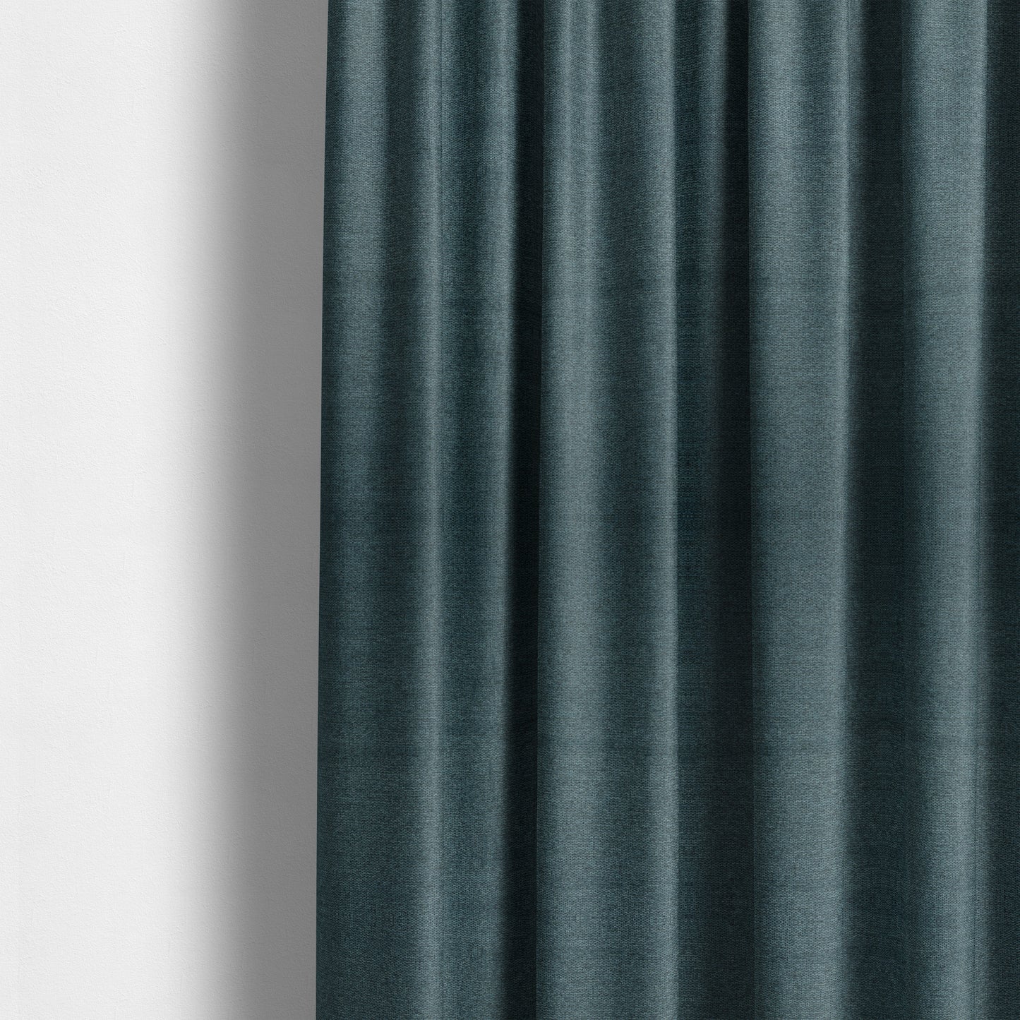 Bahamas Textured Chenille Upholstery Furnishing Fabric In Navy Blue - Made To Measure Curtains