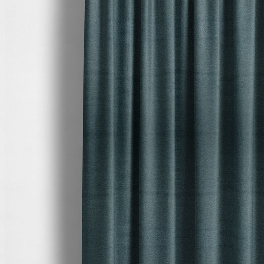 Bahamas Textured Chenille Upholstery Furnishing Fabric In Navy Blue - Made To Measure Curtains