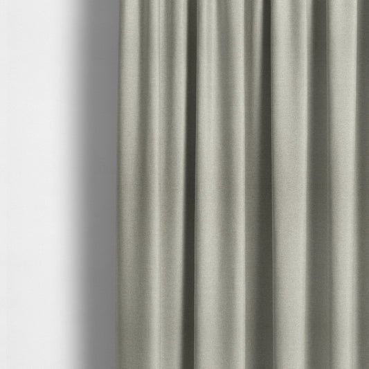 Bahamas Textured Chenille Upholstery Furnishing Fabric In Cream - Made To Measure Curtains