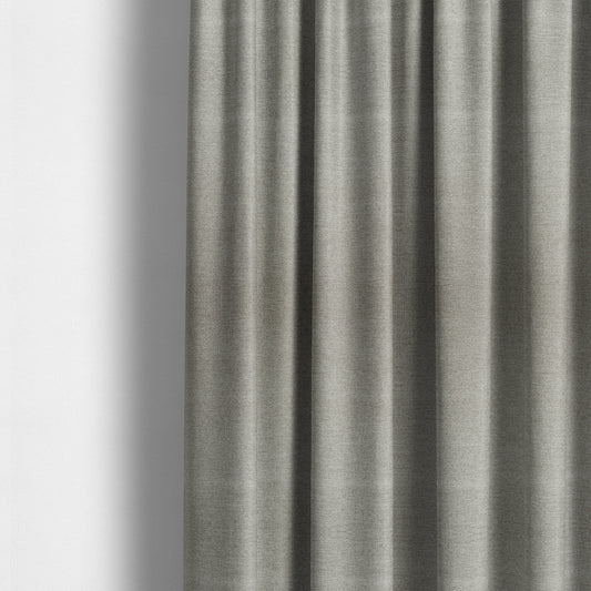 Bahamas Textured Chenille Upholstery Furnishing Fabric In Beige - Made To Measure Curtains