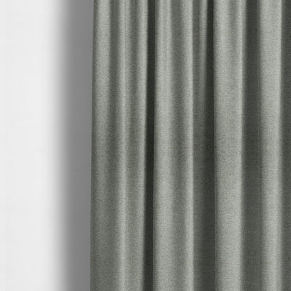 Bahamas Textured Chenille Upholstery Furnishing Fabric In Cloud Grey - Made To Measure Curtains