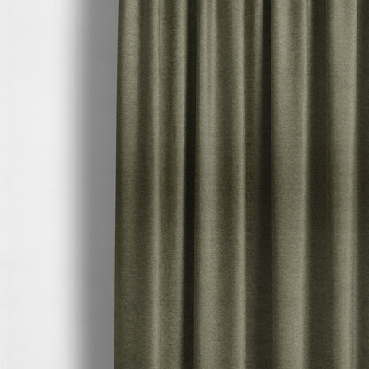 Bahamas Textured Chenille Upholstery Furnishing Fabric In Green - Made To Measure Curtains