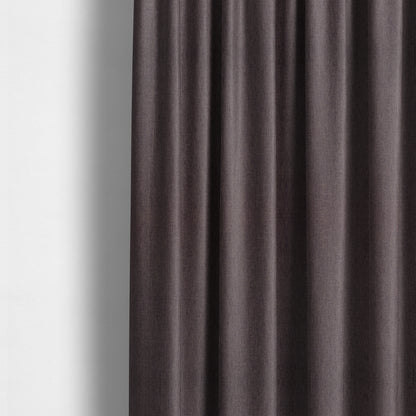 Beaumont Textured Hard Wearing Basket Weave Material Purple Coloured Furnishing Upholstery Fabric - Made To Measure Curtains