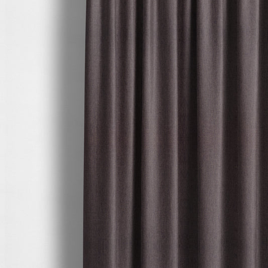 Beaumont Textured Hard Wearing Basket Weave Material Purple Coloured Furnishing Upholstery Fabric - Made To Measure Curtains