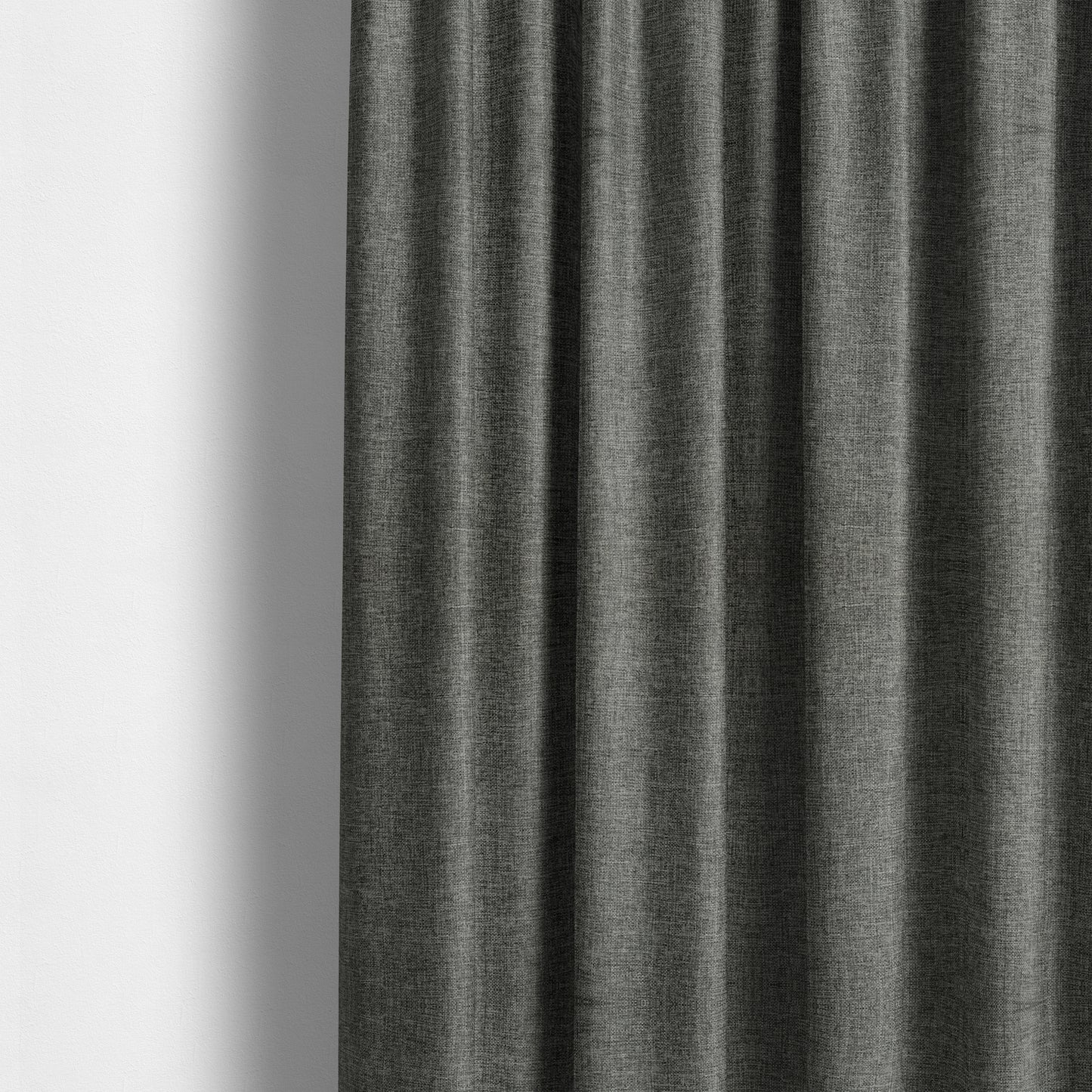 Beaumont Textured Hard Wearing Basket Weave Material Grey Coloured Furnishing Upholstery Fabric - Made To Measure Curtains