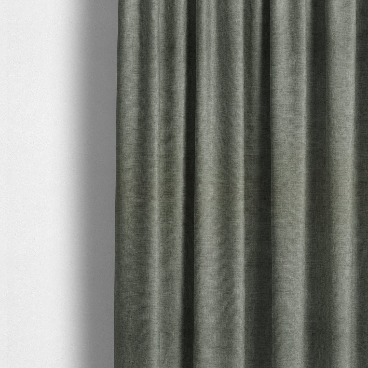 Beaumont Textured Hard Wearing Basket Weave Material Steel Grey Coloured Furnishing Upholstery Fabric - Made To Measure Curtains