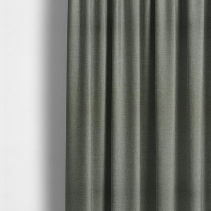 Beaumont Textured Hard Wearing Basket Weave Material Steel Grey Coloured Furnishing Upholstery Fabric - Made To Measure Curtains