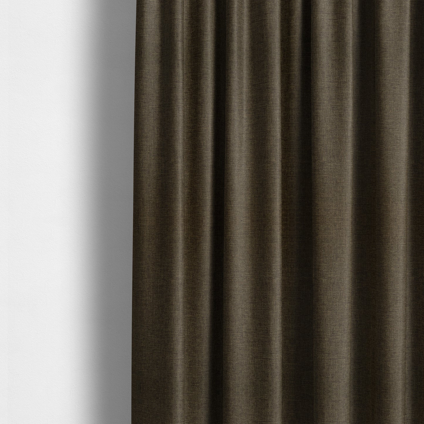 Beaumont Textured Hard Wearing Basket Weave Material Brown Coloured Furnishing Upholstery Fabric - Made To Measure Curtains