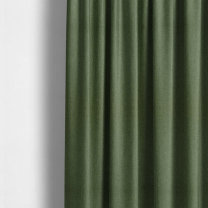 Beaumont Textured Hard Wearing Basket Weave Material Green Coloured Furnishing Upholstery Fabric - Made To Measure Curtains