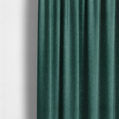 Beaumont Textured Hard Wearing Basket Weave Material Teal Coloured Furnishing Upholstery Fabric - Made To Measure Curtains