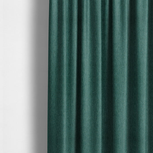 Beaumont Textured Hard Wearing Basket Weave Material Teal Coloured Furnishing Upholstery Fabric - Made To Measure Curtains