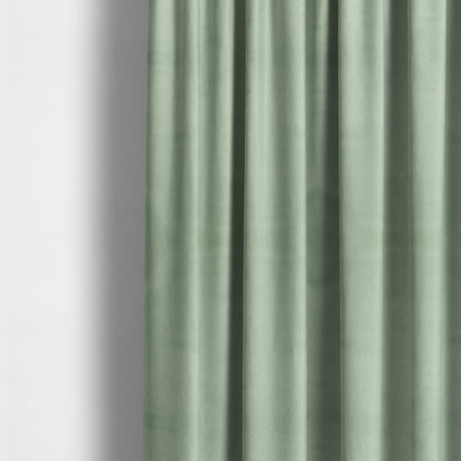 Bellevue Brushed Chenille Flat Weave Plain Upholstery Fabric In Sky Blue - Made To Measure Curtains