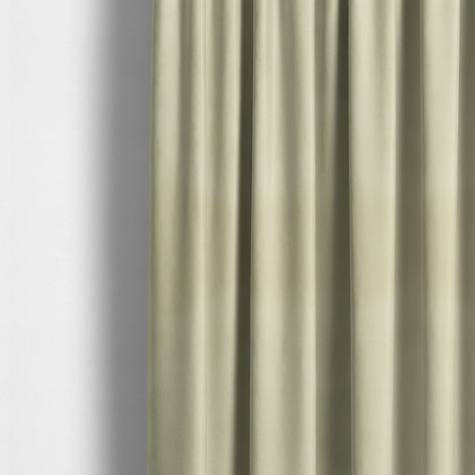 Bellevue Brushed Chenille Flat Weave Plain Upholstery Fabric In White - Made To Measure Curtains