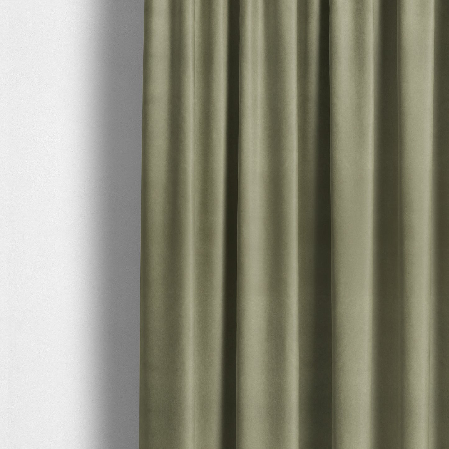 Bellevue Brushed Chenille Flat Weave Plain Upholstery Fabric In Cream - Made To Measure Curtains