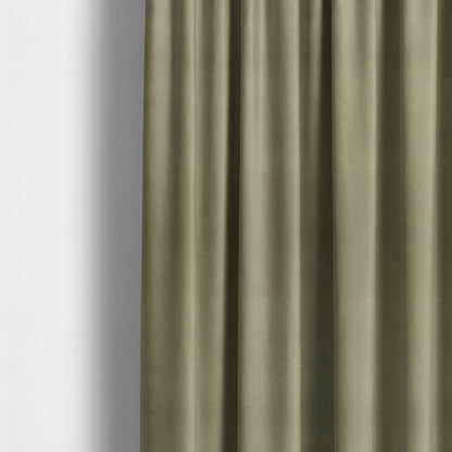 Bellevue Brushed Chenille Flat Weave Plain Upholstery Fabric In Cream - Made To Measure Curtains