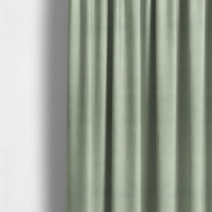 Bellevue Brushed Chenille Flat Weave Plain Upholstery Fabric In Silver - Made To Measure Curtains