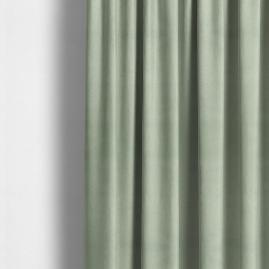 Bellevue Brushed Chenille Flat Weave Plain Upholstery Fabric In Silver - Made To Measure Curtains