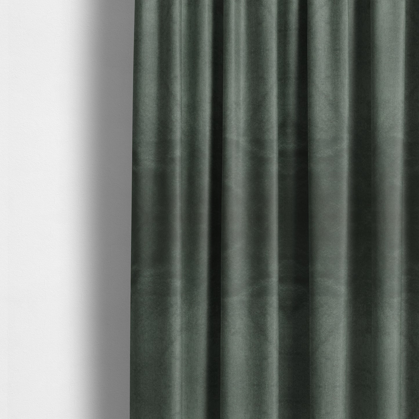 Bellevue Brushed Chenille Flat Weave Plain Upholstery Fabric In Grey - Made To Measure Curtains