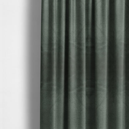 Bellevue Brushed Chenille Flat Weave Plain Upholstery Fabric In Grey - Made To Measure Curtains